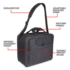 USA Gear XL CPAP bag packed setup with CPAP, hoses, and mask