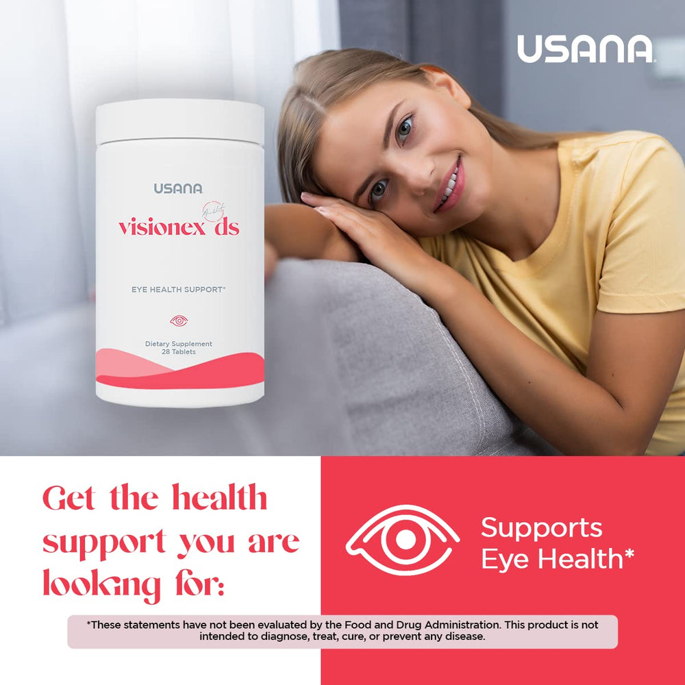 Pouring Visionex DS tablets suggests easy daily dosing in routine