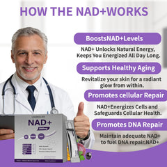 USMIRALAB NAD+ packets on-the-go usage in gym bag or desk drawer.