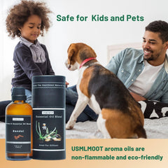USMLMOOT Santal Essential Oil base-notes of sandalwood and musk add depth.