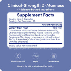 UT-Fem Solution cranberry PACs visual highlighting natural ingredients.