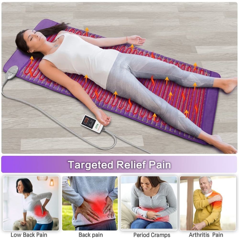 UTK amethyst infrared pad shows its 11-6 ft cord for flexible placement