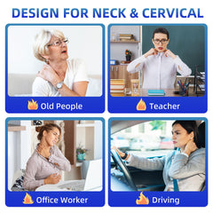 UTK neck belt worn on neck shows comfortable wrap for daily relief