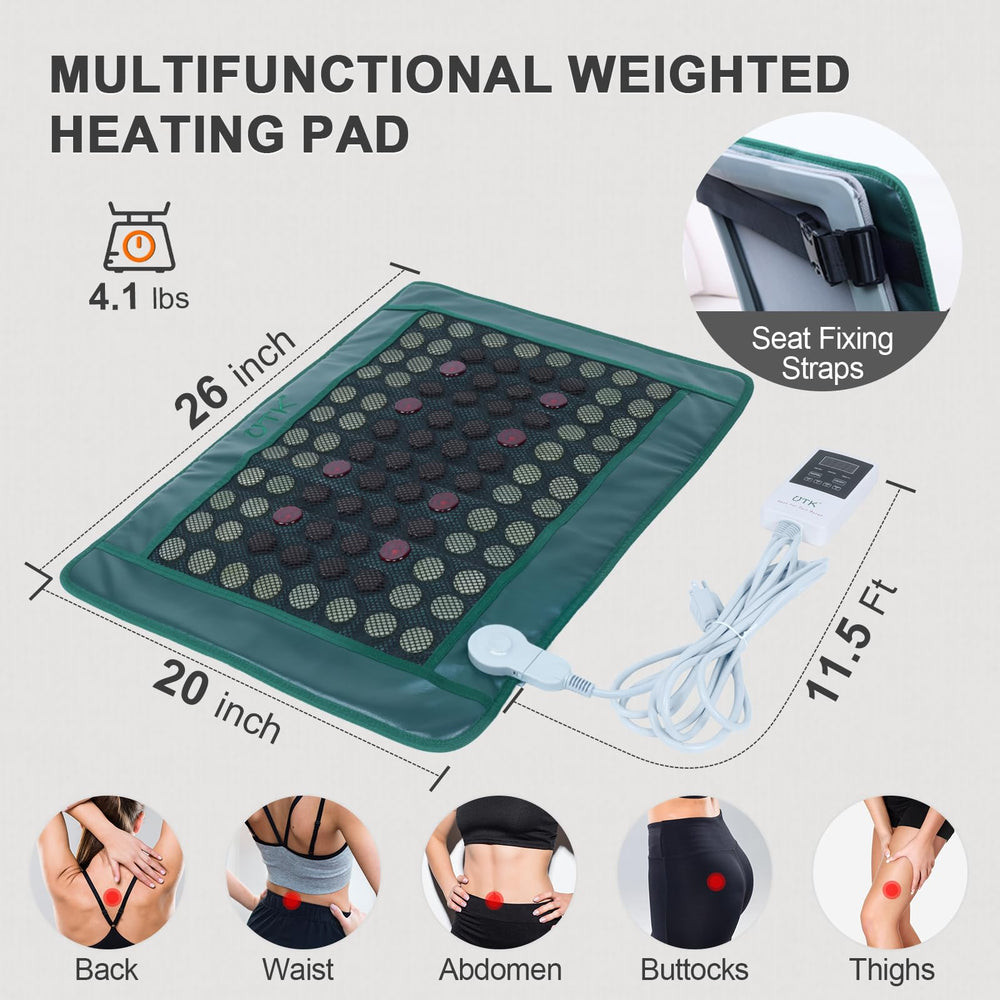 Pad draped over the back demonstrating ergonomic fit