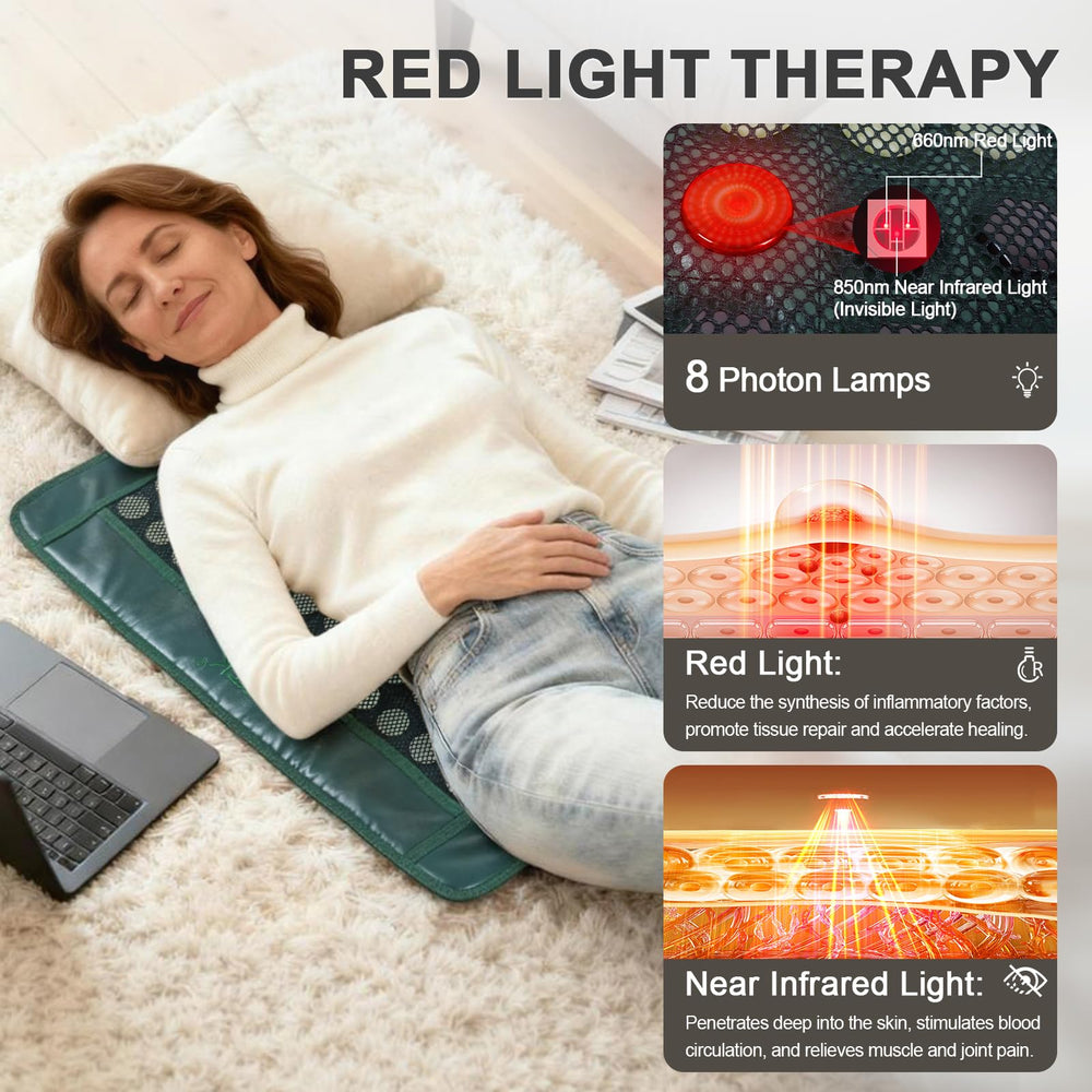 UTK red light therapy LEDs glowing during treatment