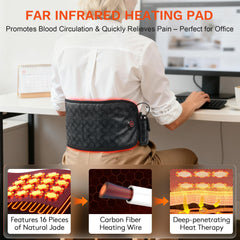 UTK infrared heating pad abdomen showcases deep-penetrating warmth for daily comfort.