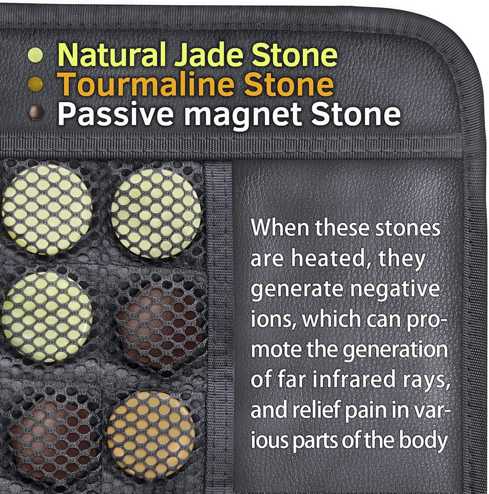 UTK tourmaline-jade-magnet-stones heat pad delivers deep warmth and circulation support.