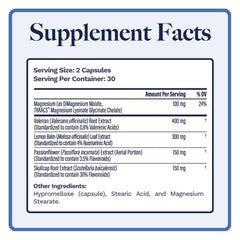 Utzy Naturals Fall Asleep capsules shown for a natural, non-habit forming rest.