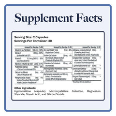 Utzy Naturals U-Mune label detail highlights elderberry, echinacea, oregano blend.