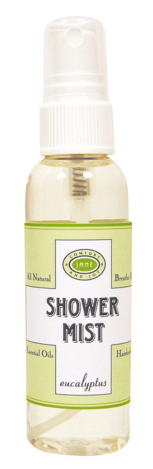 UVUBXT Eucalyptus Shower Mist bottle with a refreshing scent for quick congestion relief in steam