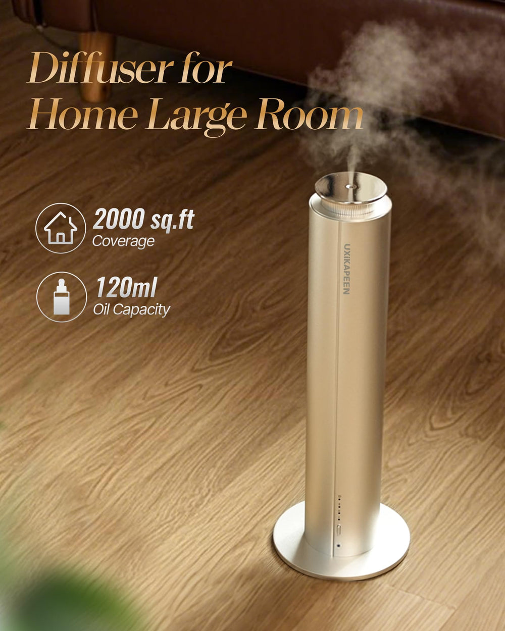 UXIKAPEEN aluminum diffuser with a sleek design for modern spaces.