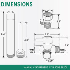 V-Frankness materials show 304 stainless hose for rust resistance.