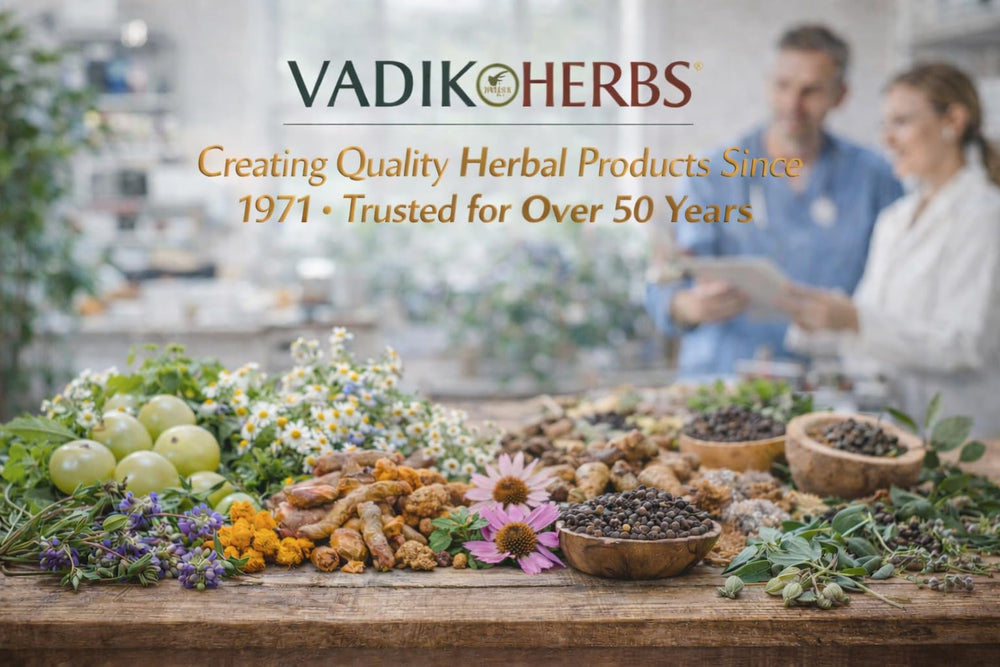 Vadik Herbs Yogaraj Guggulu on store shelf with trusted heritage