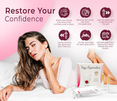 Vagy Rejuvenation Herbal Gels daily routine image conveys easy self-care