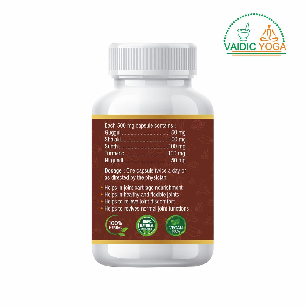 Vaidic Yoga Painamrit bottle front view with traditional herb blend.