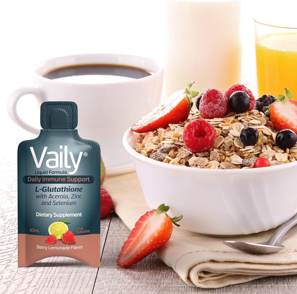 Vaily lemon-flavored dose offers refreshing daily intake.