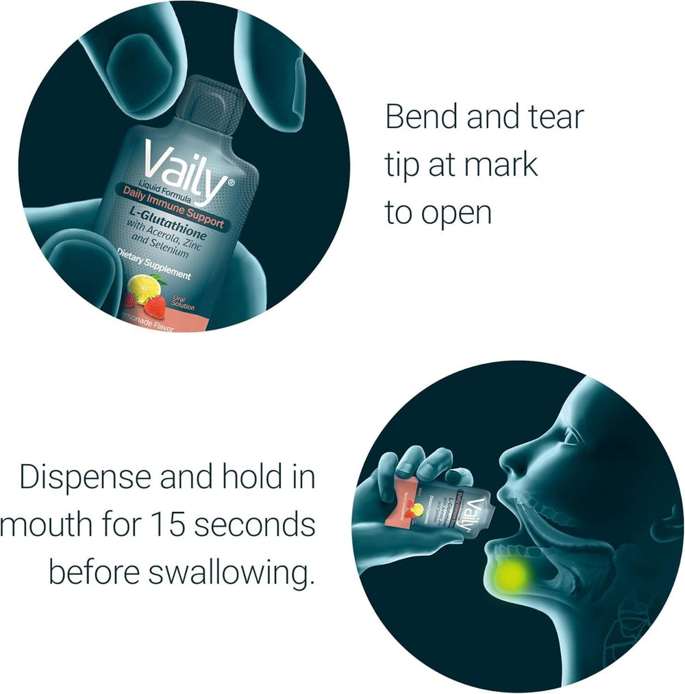 Vaily formulation includes Vitamin C, Zinc, Selenium for immune-support.