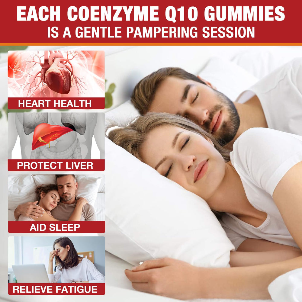 VAJYKEWJY CoQ10 gummies with Omega-3 blend for daily vitality.