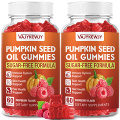 VAJYKEWJY gummies bottle front for daily hair and skin support.