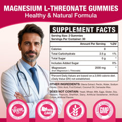 VAJYKEWJY raspberry flavored gummies offering a tasty magnesium L threonate boost