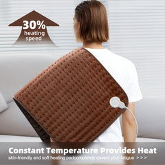 VALGELUIK heating pad offers six heat settings via LCD display.