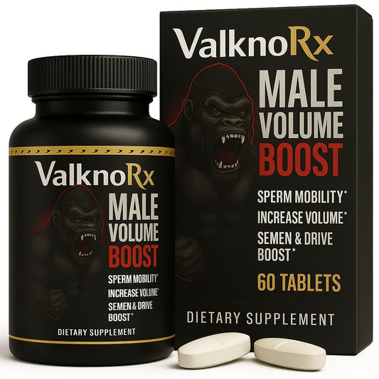 VALKNORX male enhancement supplement bottle for everyday vitality.