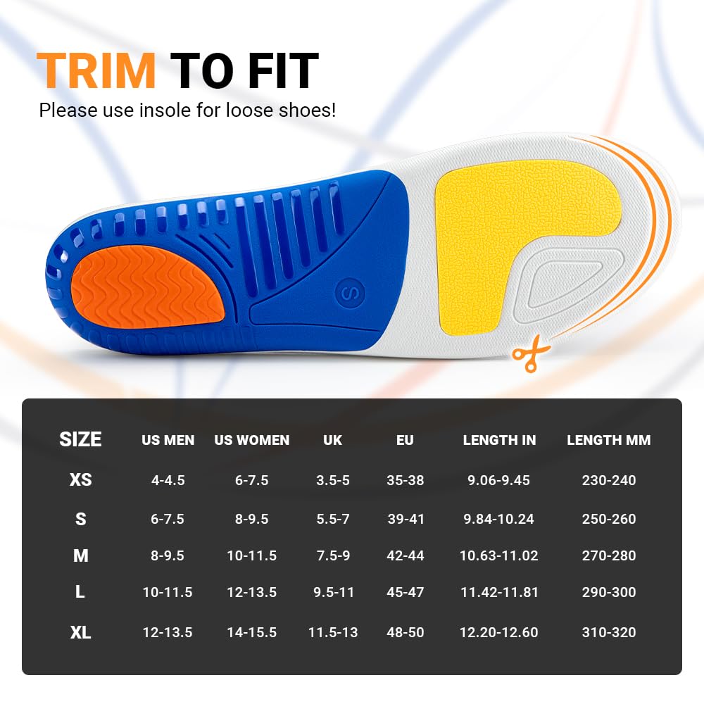VALSOLE unisex-work-boot-insole for daily wear in casual or work shoes.