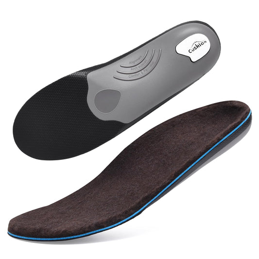 VALSOLE winter thermal wool insoles top view showing warmth for all-day wear