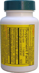 ValuePricedMeds Bean-Zyme bottle back view, shows dosage and vegan formula.