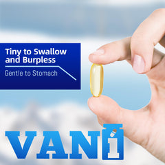 VANI lab-tested for purity badge visible on bottle label