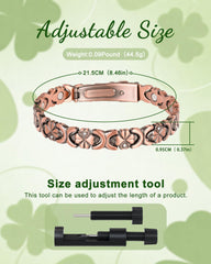 Vapeples copper bracelet adjustable sizing tool enables a custom fit.