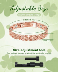 Vapeples copper bracelet adjustable sizing tool close-up for a precise custom fit