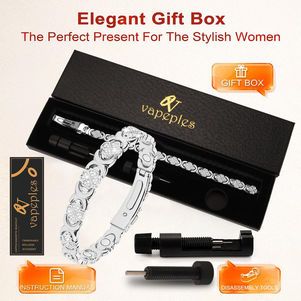 Vapeples bracelet worn on wrist demonstrates versatile chic.