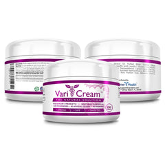 VariDerm VariCream ingredients bottle reveals Bilberry, Ginger, Aloe for soothing care