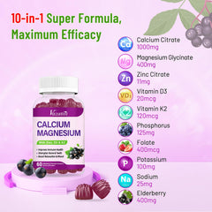 Vazatisi packaging front highlights a 10-in-1 formula and vegan elderberry flavor.