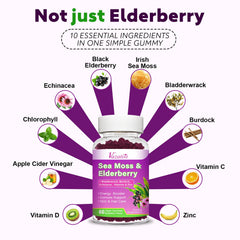 Vazatisi elderberry gummies blueberry bottle on display for family use