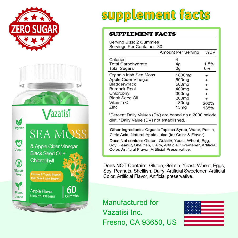 Gummies with plant-based pectin and chlorophyll tint for gentle, enjoyable chew.
