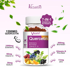 Vazatisi Quercetin Gummies family-friendly use for adults and kids.