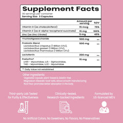 VB Health Soaking Wet probiotics capsule close-up with label