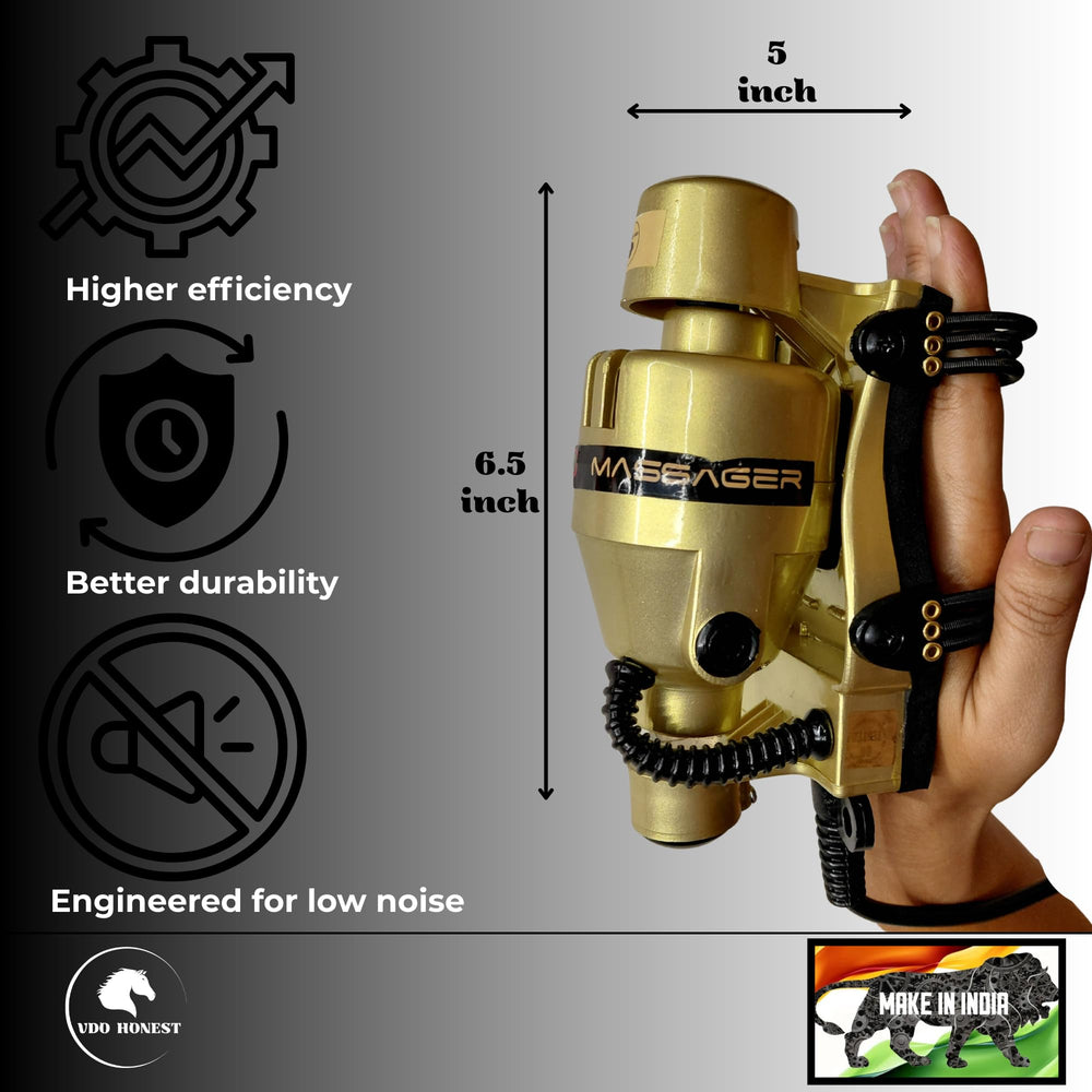 VDOHONEST includes multiple attachments for wide or focused massage