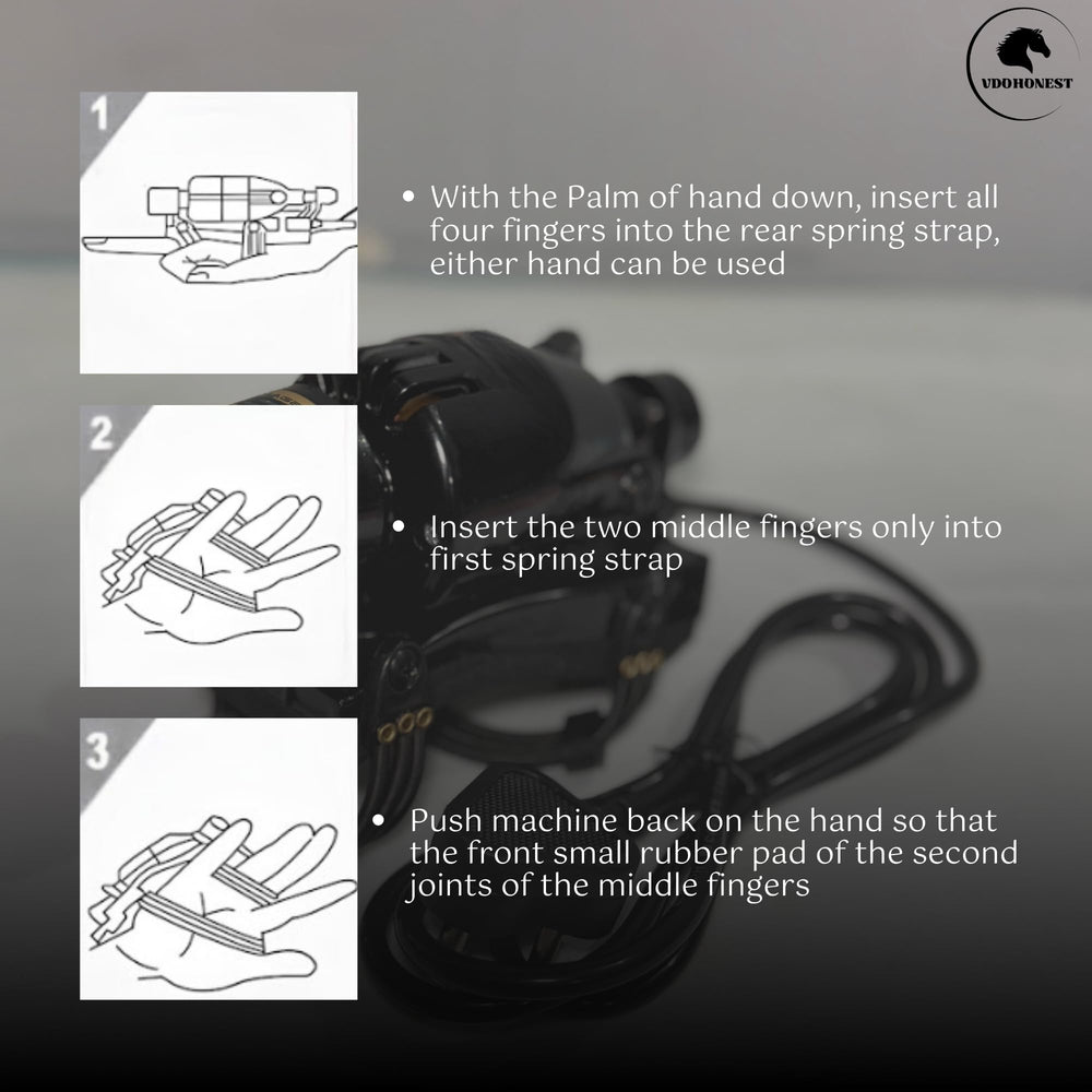 VDOHONEST barber massager black design combines style with performance.