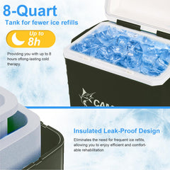 Veanvoky collapsible insulation tank preserves cold temperature.