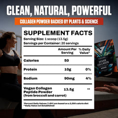 VEDGE vegan collagen powder stirred into hot or cold drinks.