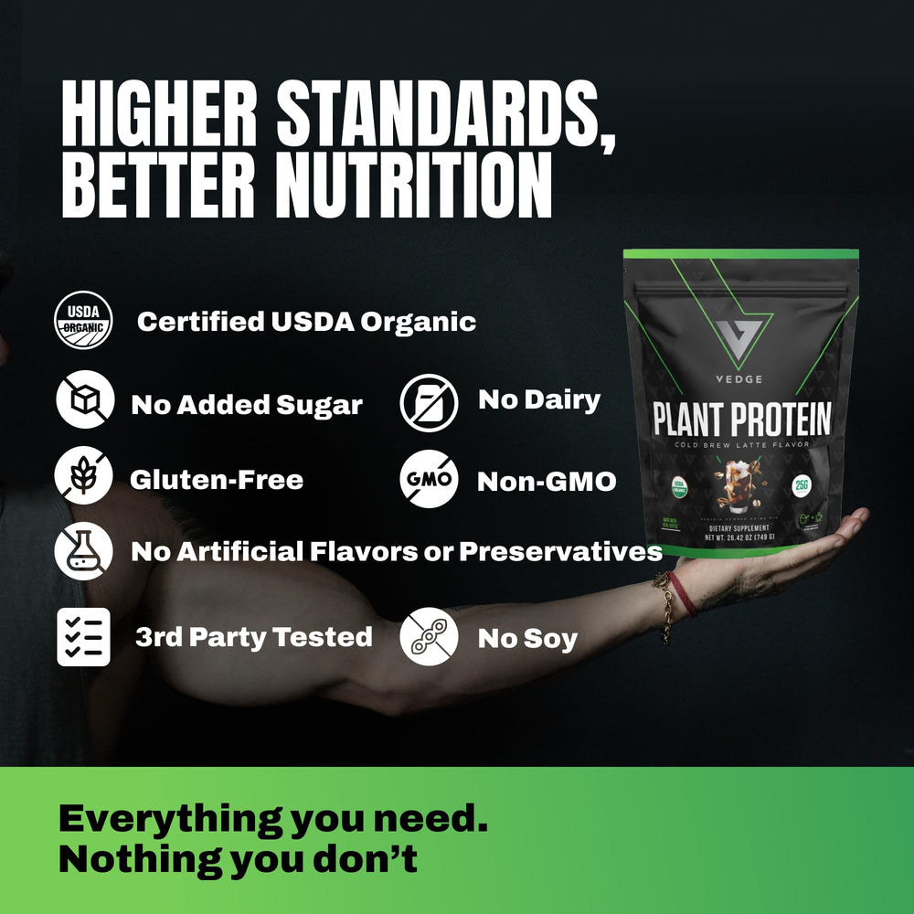 VEDGE dairy-free gluten-free soy-free claim on label, allergens-friendly