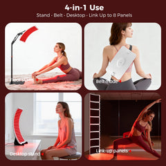 Veefy belt strap enables portable hands-free therapy.