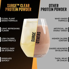 VEGAIN PRO-SURGE ingredients showcase plant-based protein and amino acids.