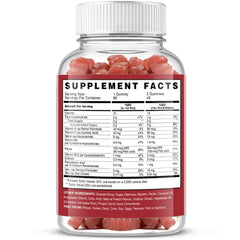 Bright peach flavor cue for VEGEPOWER iron gummies.