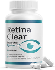 VegHerbs Retina Clear Pro bottle for daily eye care and balanced vision support.