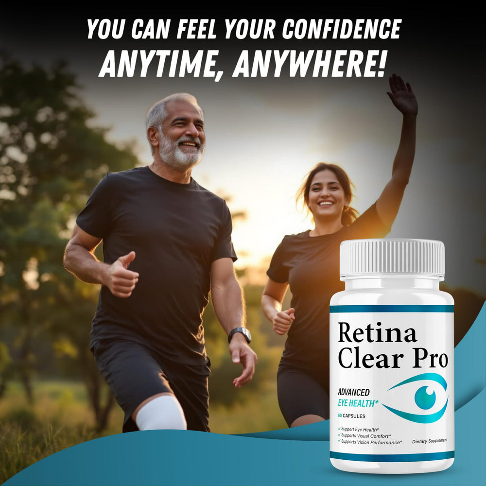 VegHerbs RetinaClear Pro natural ingredients illustration emphasizes holistic eye care.