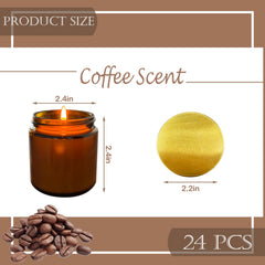 Veiuwa 4 oz candle set centers cafe-like mood at home or office